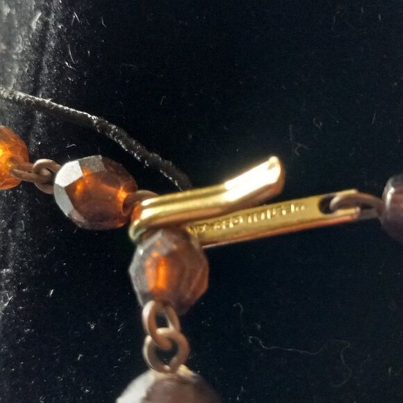 Vintage Western Germany Three Strand Beaded Necklace - Picture 3 of 7